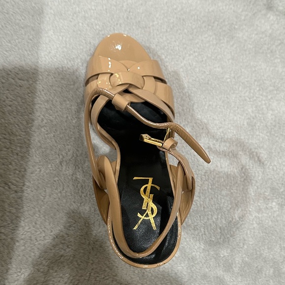 Saint Laurent Nude Platform Heels Size 37 - Picture 3 of 6